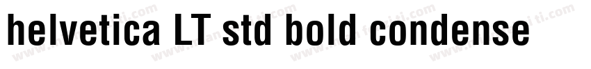 helvetica LT std bold condensed字体转换